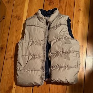Old Navy Tan Puffer Vest
